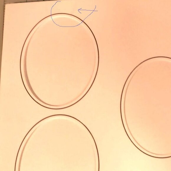 Frame Mat 5 Oval 4x3 Gold Ring Cutouts Crafting Framing Matting Family Photo - Picture 9 of 9